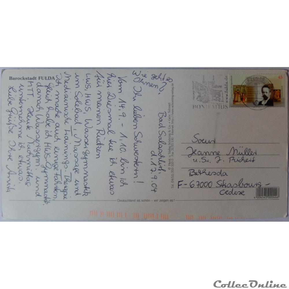 CP d'Allemagne, Hesse, Fulda carte postale europe rhone alpe cp allemagne hesse fulda