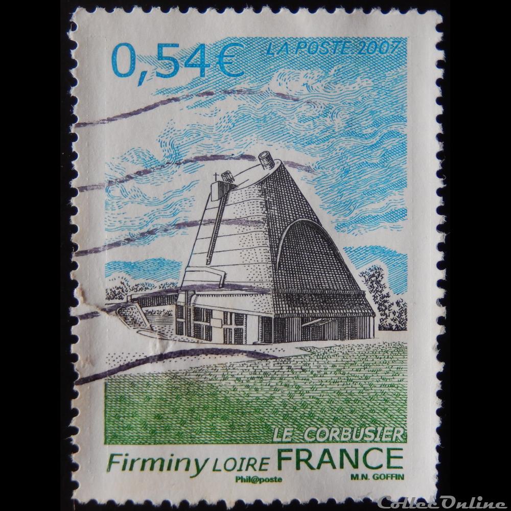 04087 Firminy Loire Le Corbusier 0.54€ timbre france 04087 firminy loire le corbusier 0 54