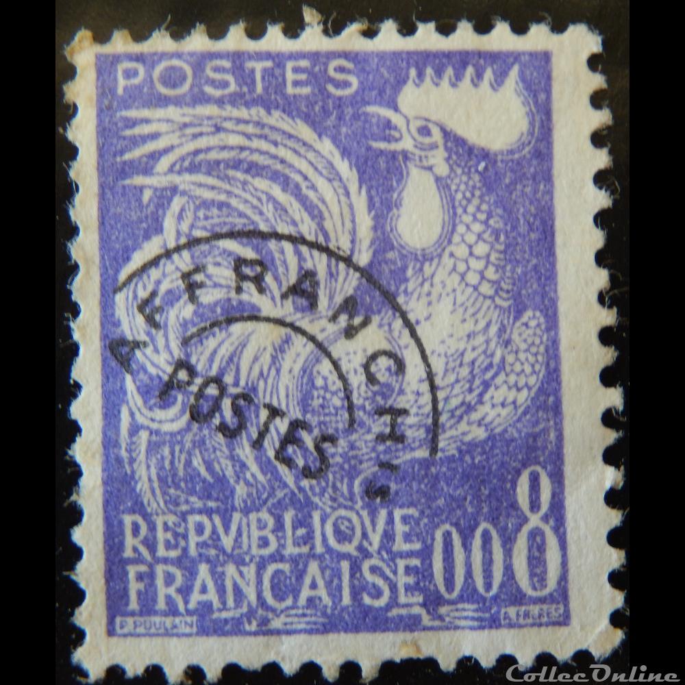 PO0119 Coq Gaulois préoblitéré 0.08F timbre france po0119 coq gaulois preoblitere 0 08f