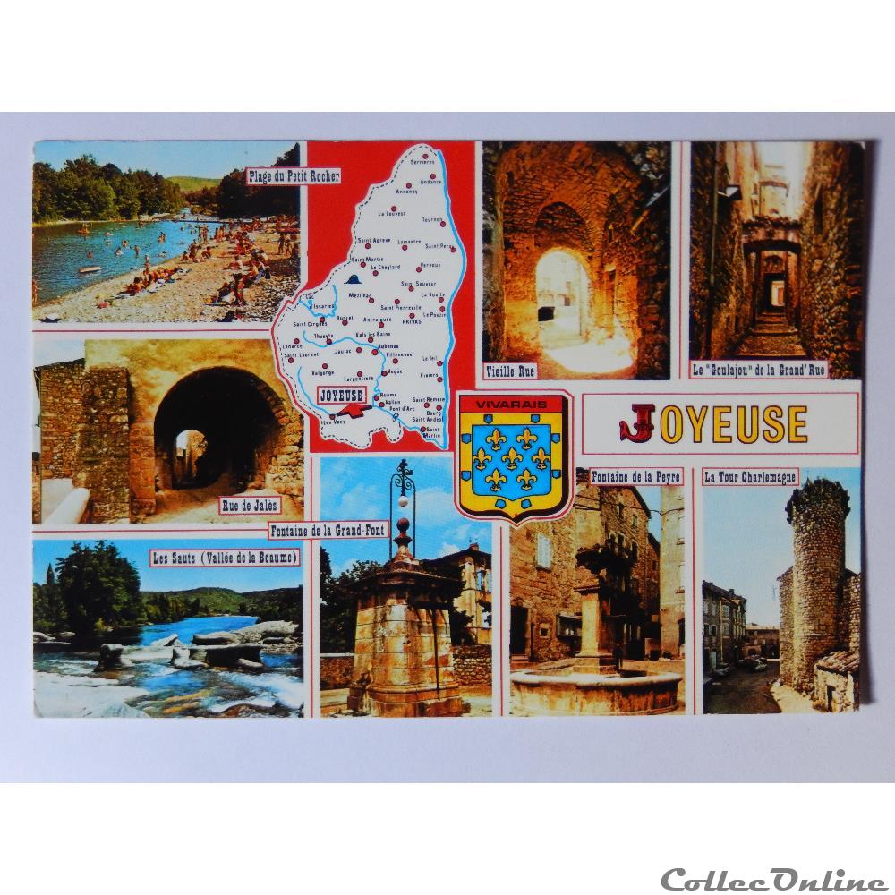 CP de l'Ardèche, Joyeuse carte postale france rhone alpe cp de ardeche joyeuse