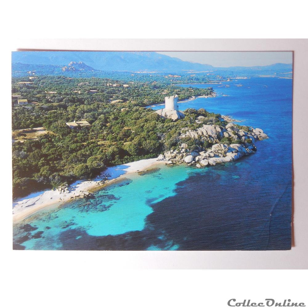 CP de la Corse, baie de Figari, tour de Caldarello carte postale france cp de la corse baie de figari tour de caldarello
