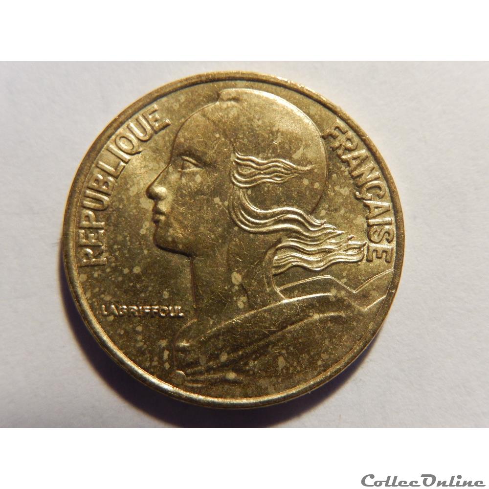 5 centimes Marianne 1992 3 plis 2 monnaie france moderne 5 centimes marianne 1992 3 plis