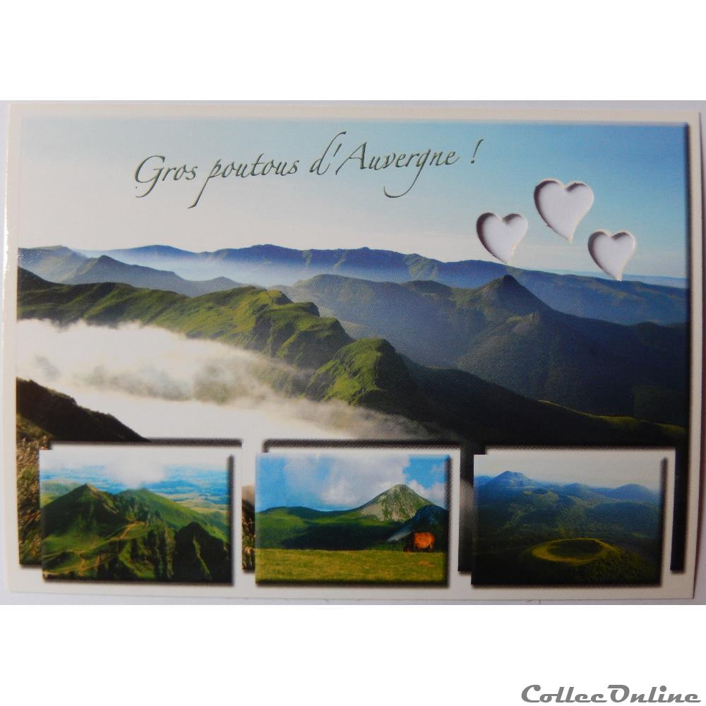 CP du Cantal, Les Monts du Cantal carte postale france auvergne cp du cantal les monts du cantal