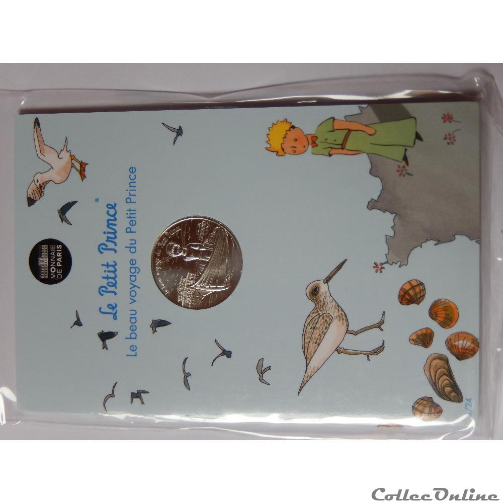 10 euros, le beau voyage du Petit Prince, navigue sur une pinasse 2 monnaie france moderne 10 euros le beau voyage du petit prince navigue sur une pinasse