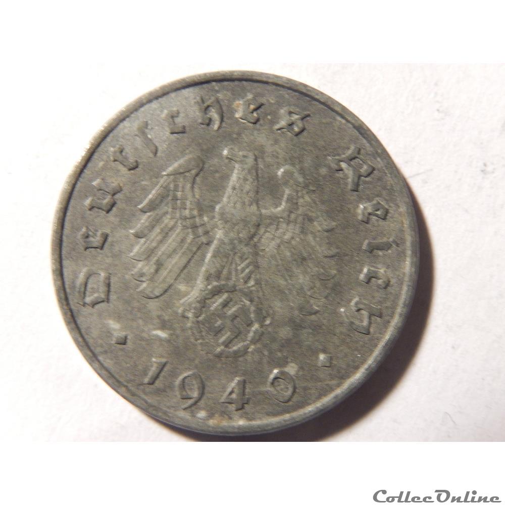 monnaie monde allemagne 10 reichspfennig de 1940