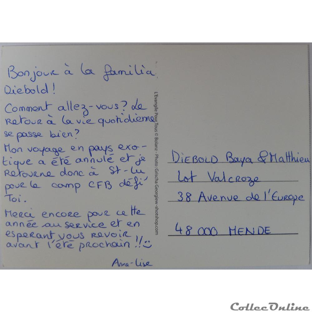 carte postale europe provence cote d azur cp citation biblique paysage