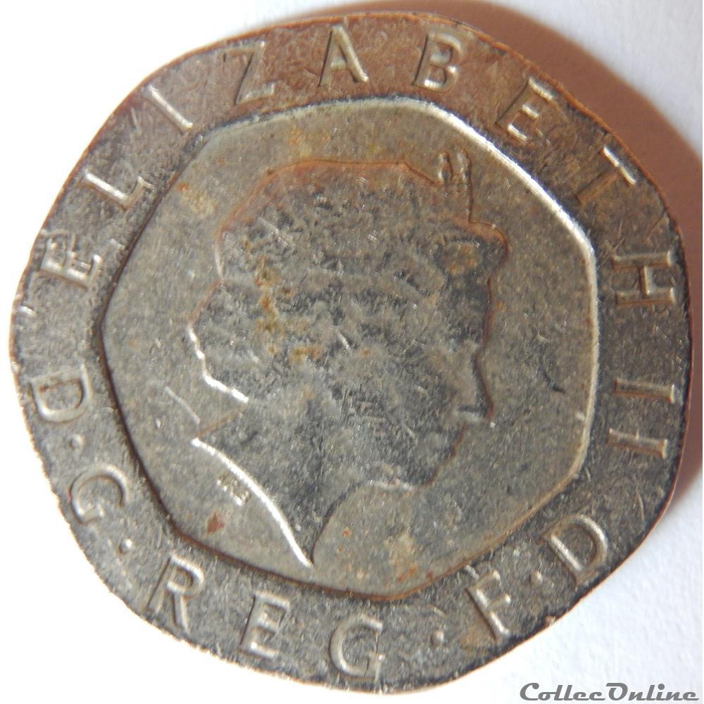 Royaume-Uni, 20 pence de 2002 2 monnaie monde royaume uni 20 pence de 2002