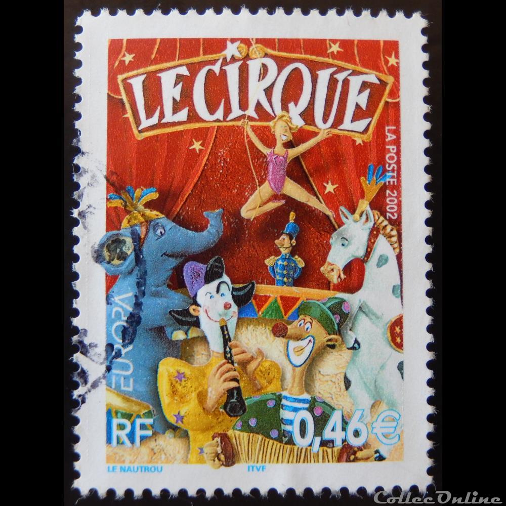 03466 EUROPA Le cirque 0.46€ timbre france 03466 europa le cirque 0 46