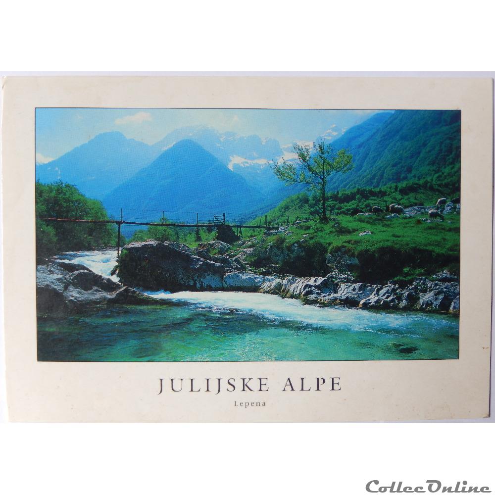 carte postale europe centre cp de slovenie alpes juliennes