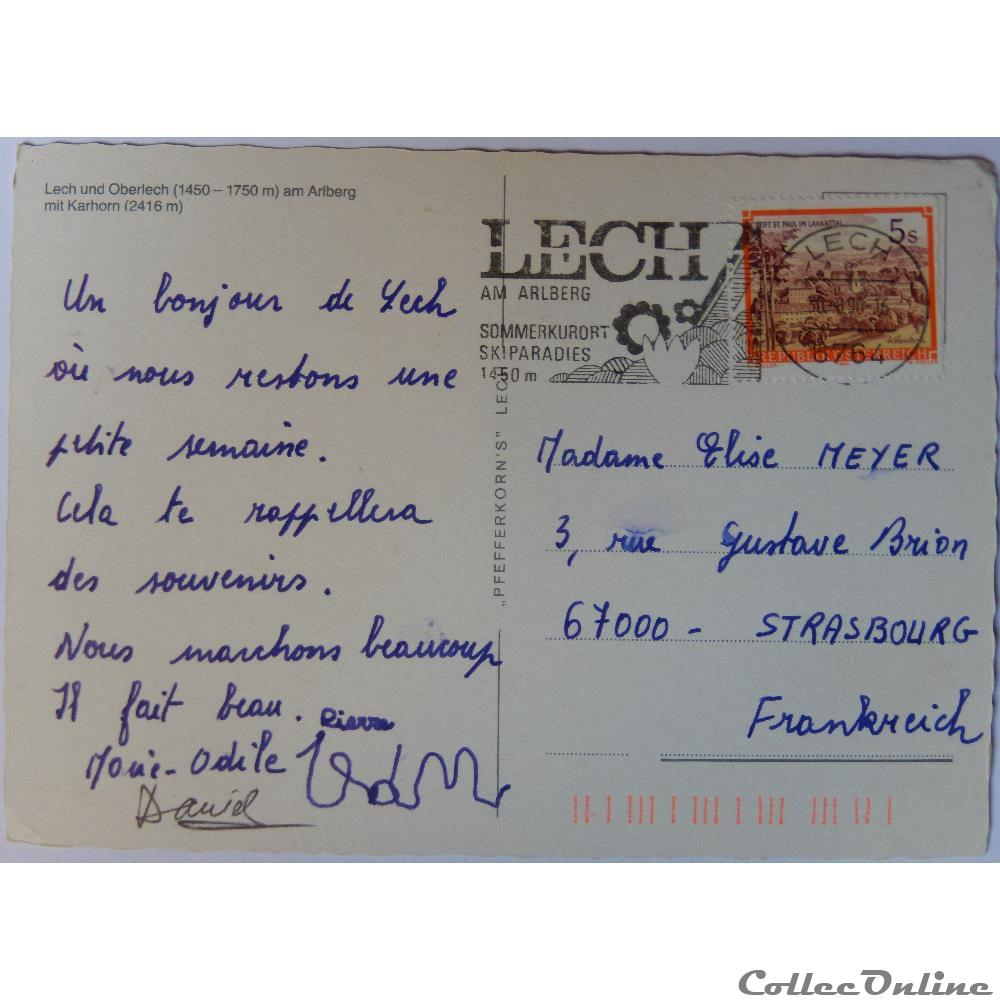 CP d'Autriche, Vorarlberg, Lech et Oberlech am Arlberg carte postale europe lorraine cp autriche vorarlberg lech et oberlech am arlberg
