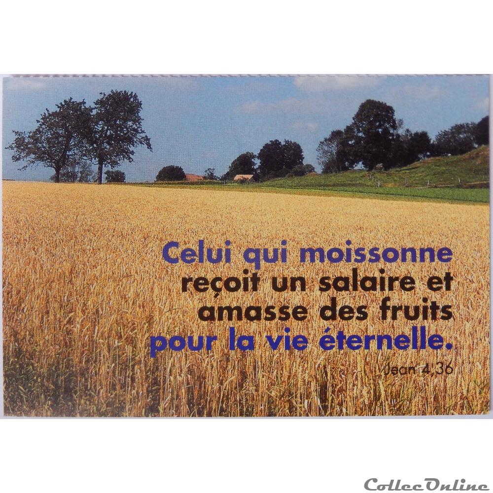 Cp Citation Biblique Paysage Postcards Europe