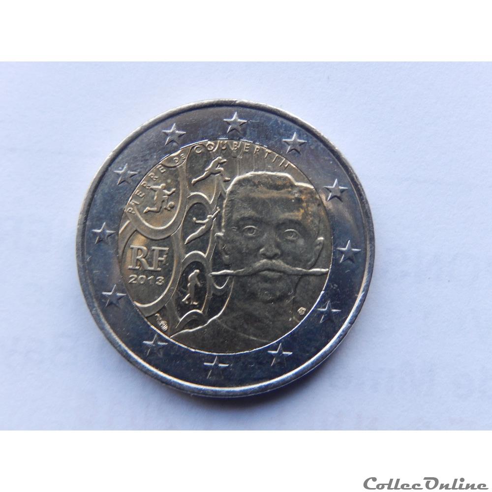 monnaie euro france pierre de coubertin