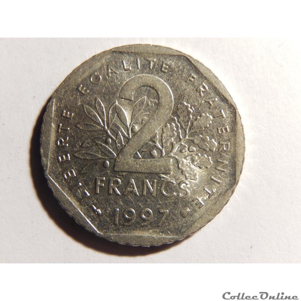 2 Francs Semeuse 1997 monnaie france moderne 2 francs semeuse 1997