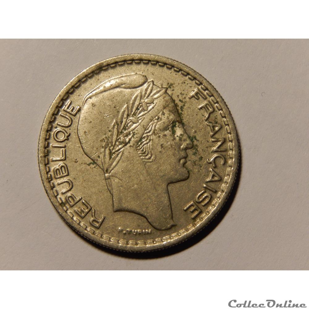 monnaie france moderne 10 francs turin petite tete 1948