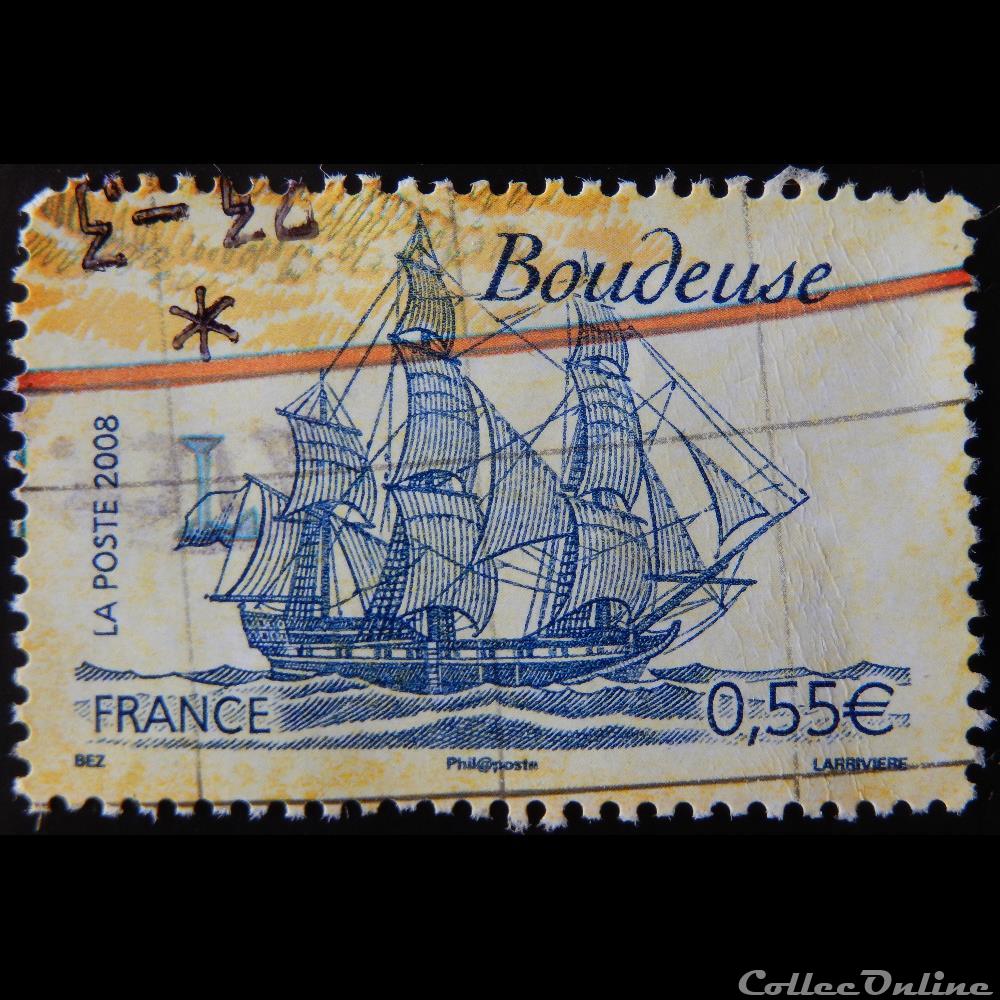 04251 Bateaux célèbres La Boudeuse 0.55€ timbre france 04251 bateaux celebres la boudeuse 0 55