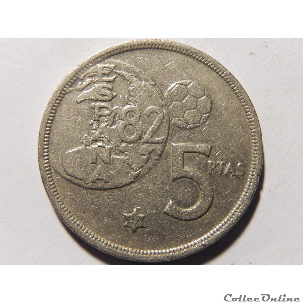Espagne, 5 pesetas de 1980 monnaie monde espagne 5 pesetas de 1980