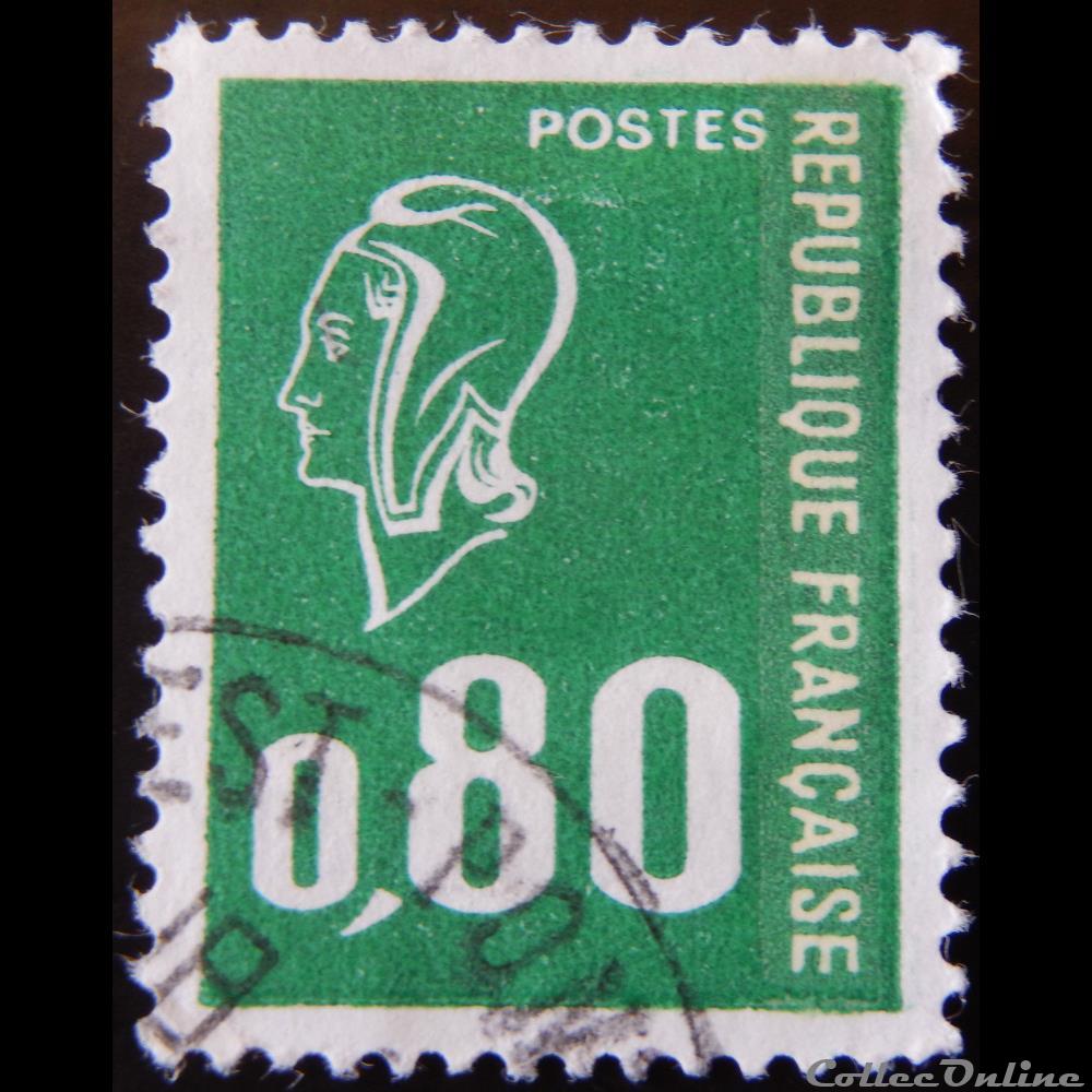 01891 Marianne de Béquet - 80c vert de 1976 timbre france 01891 marianne de bequet 80c vert de 1976