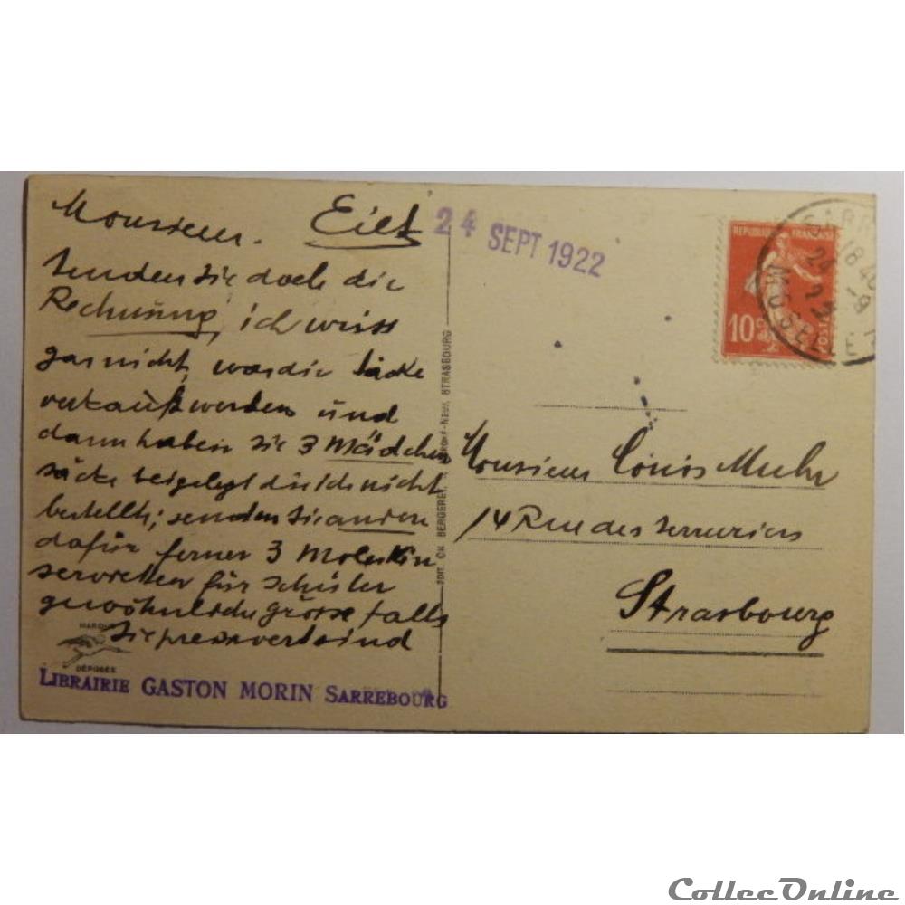 carte postale france lorraine cpa de moselle sarrebourg