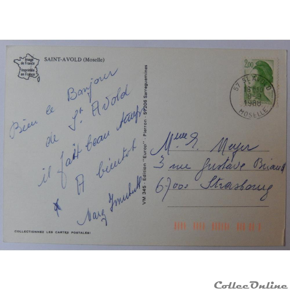 CP de Moselle, Saint Avold carte postale france lorraine cp de moselle saint avold