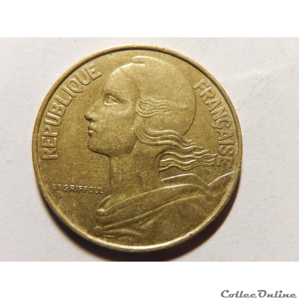 monnaie france moderne 20 centimes marianne 1989