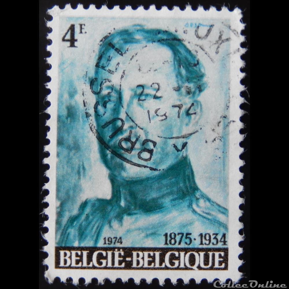 timbre europe belgique 01697 roi albert i 4f de 1974