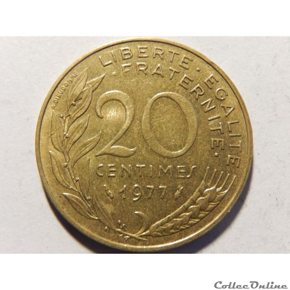 20 centimes Marianne 1977 monnaie france moderne 20 centimes marianne 1977