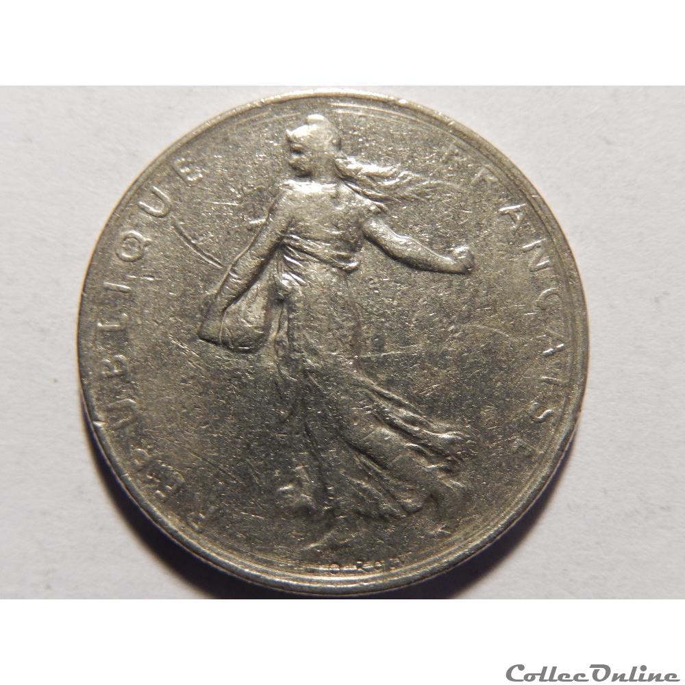 monnaie france moderne 1 franc semeuse 1977
