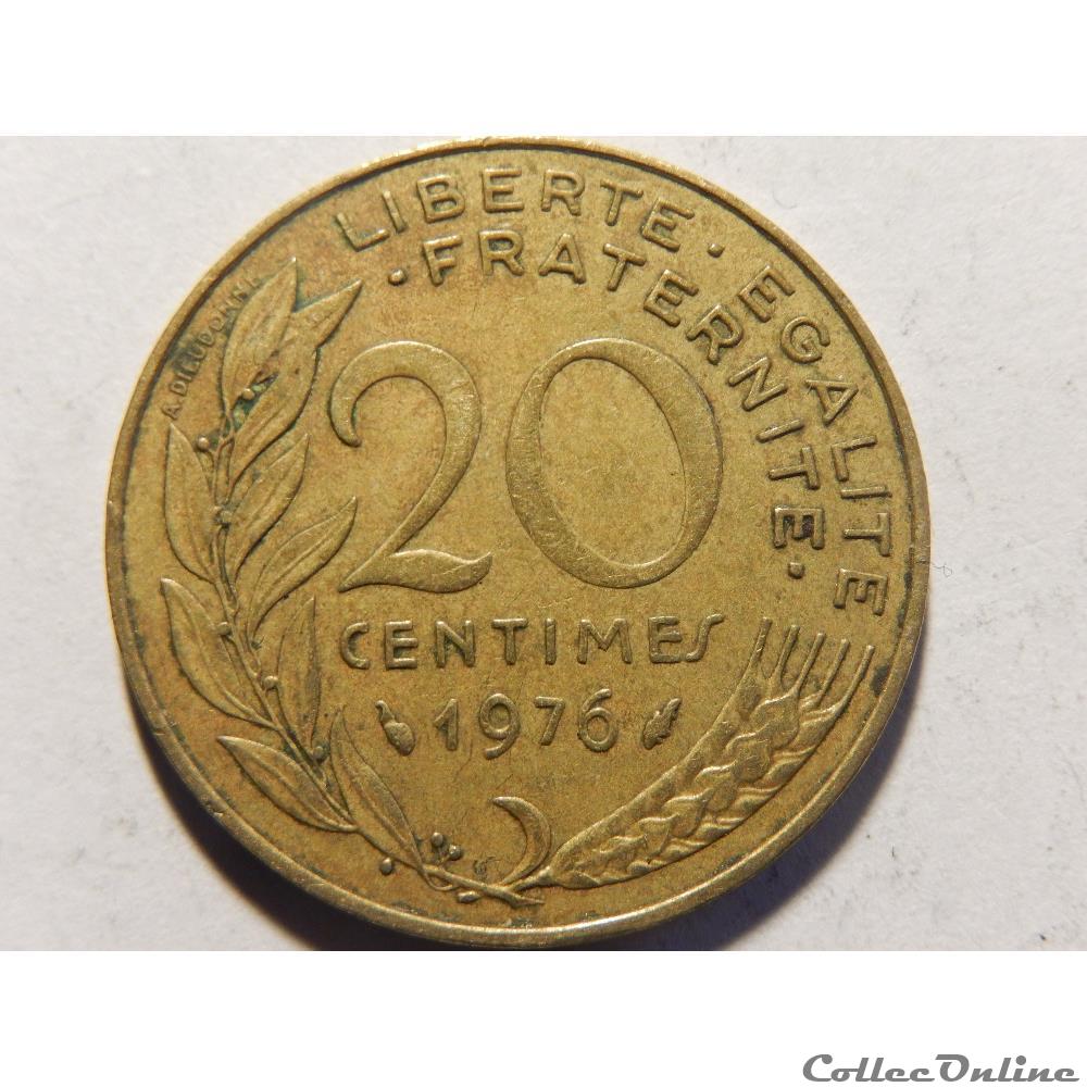 20 centimes Marianne 1976 monnaie france moderne 20 centimes marianne 1976