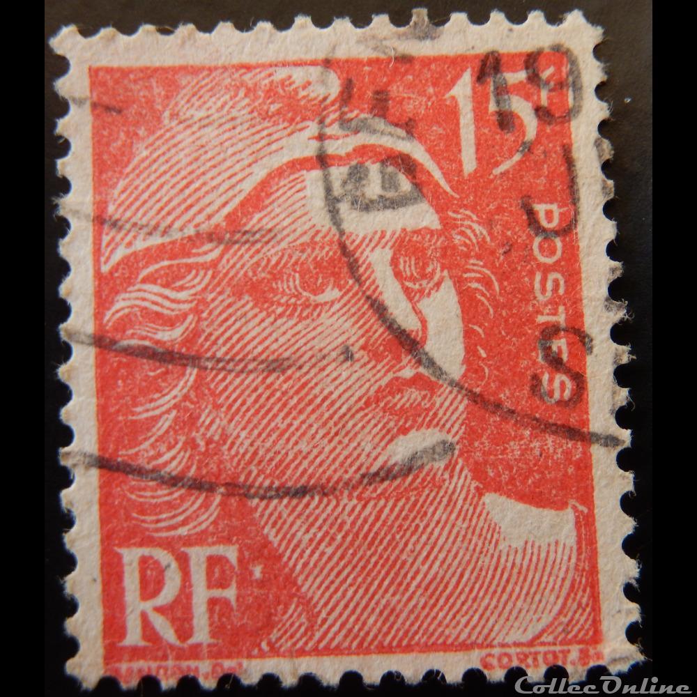 00813 Marianne de Gandon 15 F rouge timbre france 00813 marianne de gandon 15 f rouge