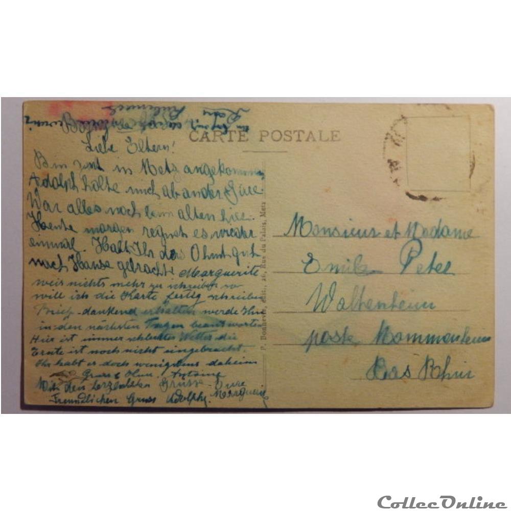 carte postale france lorraine cpa de moselle metz