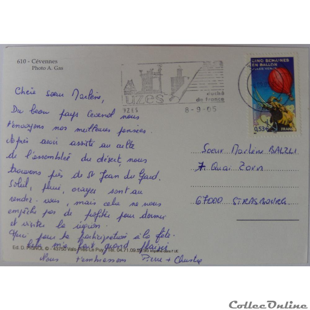 CP des Cévennes carte postale france languedoc roussillon cp des cevennes