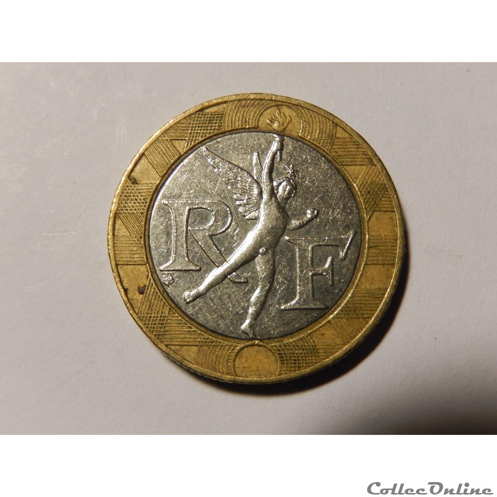 monnaie france moderne 10 francs genie de la bastille 1988