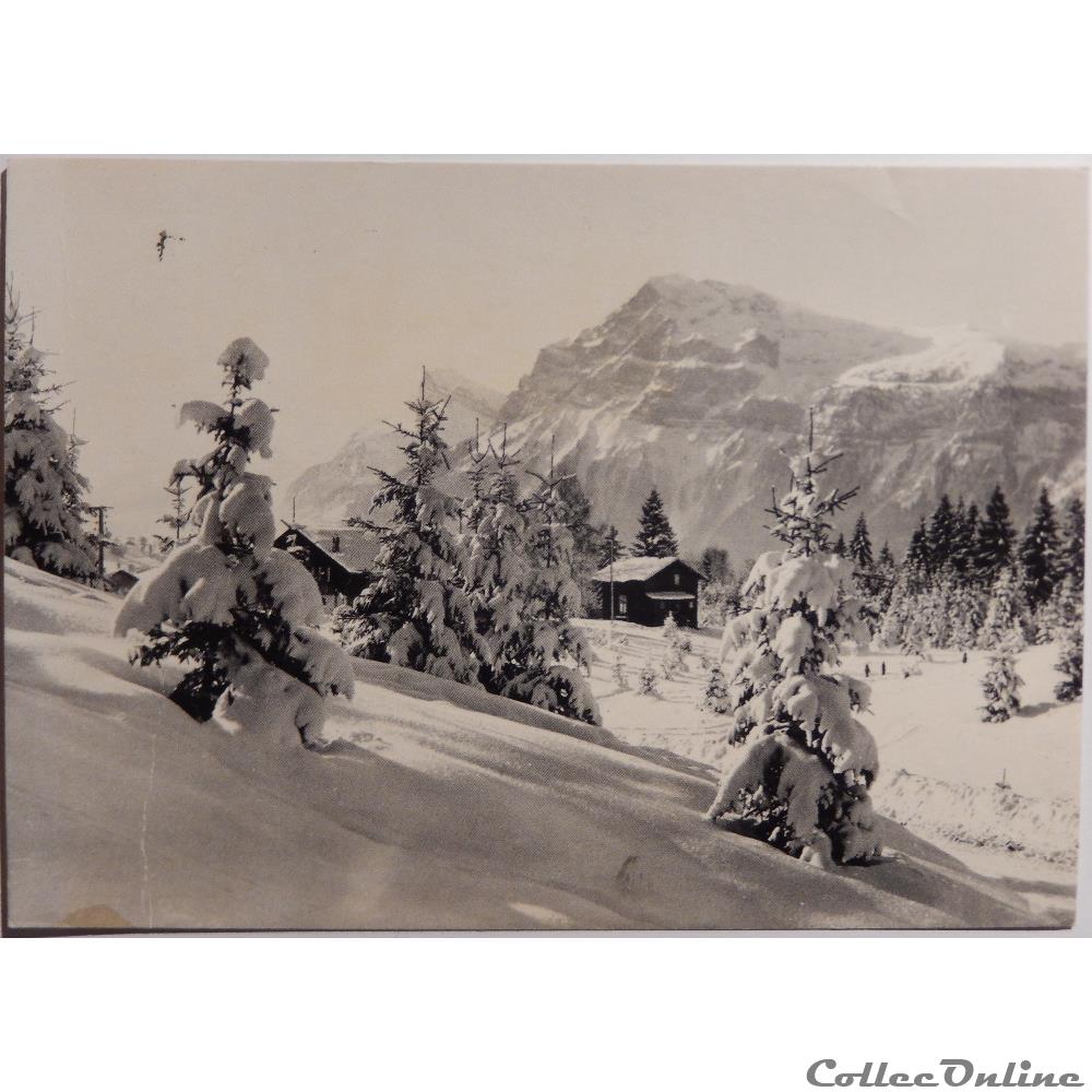 carte postale europe alsace cp paysage montagne enneigee