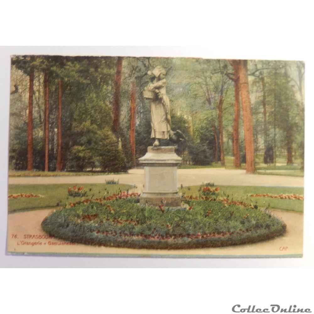 carte postale france alsace cpa de strasbourg orangerie bas rhin
