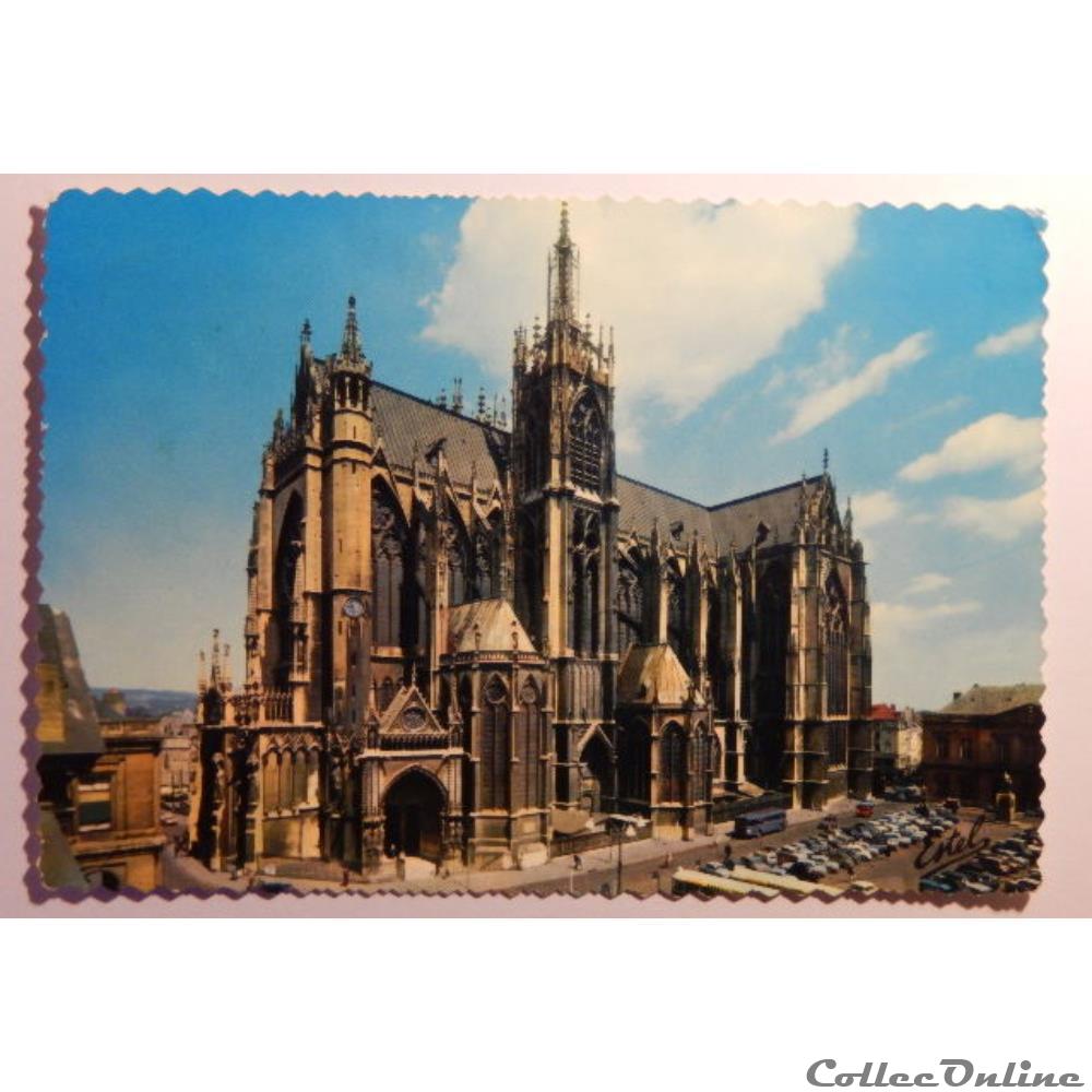 carte postale france lorraine cpa de moselle metz la cathedrale