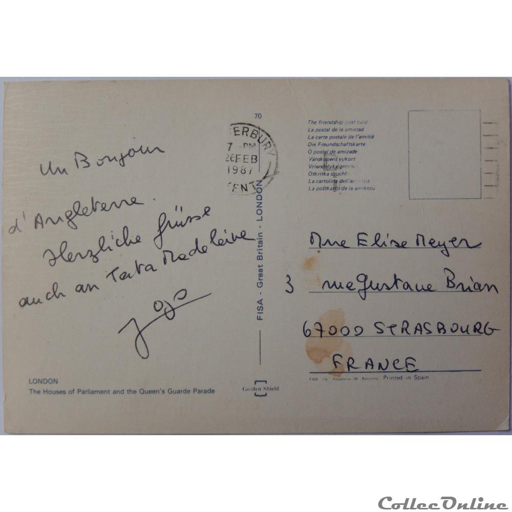 carte postale europe alsace cp du royaume uni angleterre londres