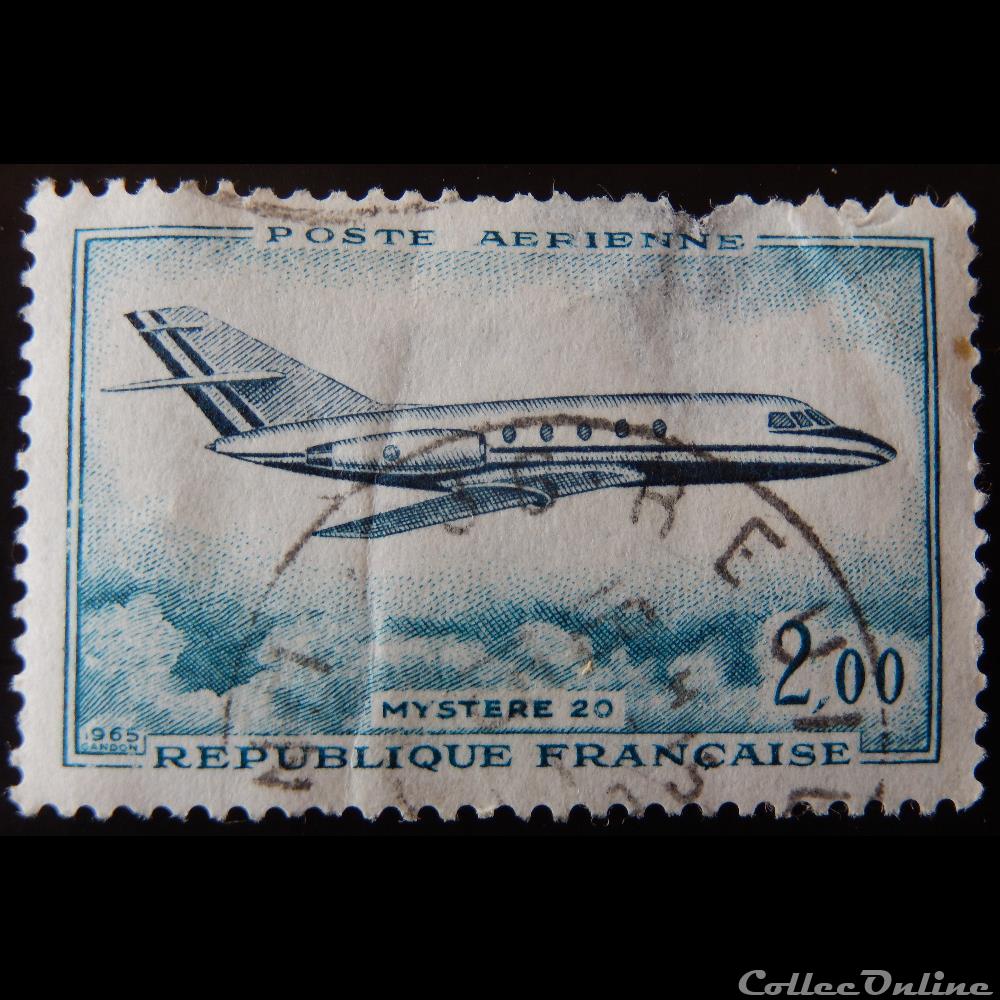 PA042 Avion Mystère 20 2F timbre france pa042 avion mystere 20 2f