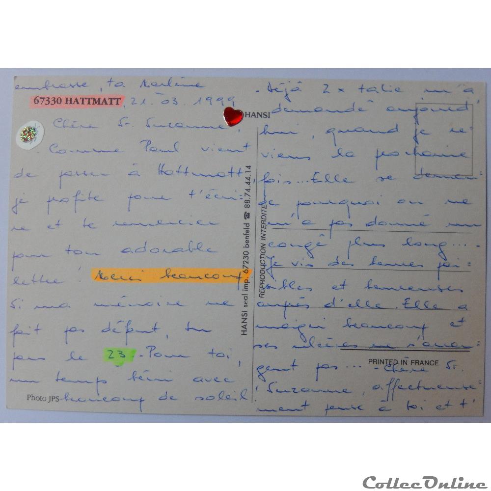 CP du Bas-Rhin, Hattmatt carte postale france alsace cp du bas rhin hattmatt