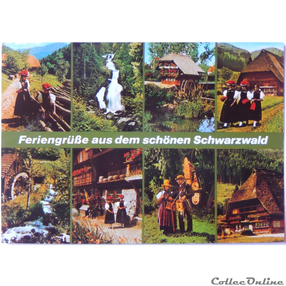 carte postale europe bourgogne cp allemagne bade wurtemberg la foret noire