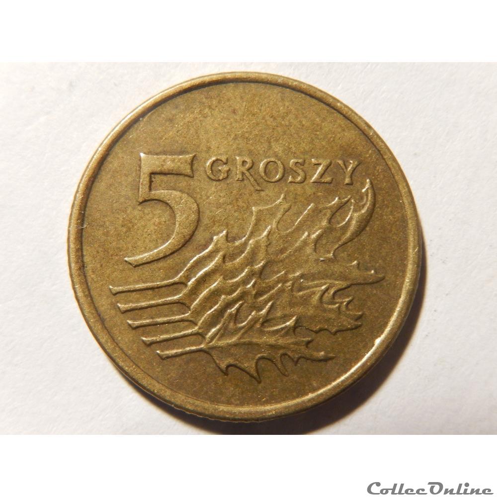 Pologne, 5 groszy de 1999 monnaie monde pologne 5 groszy de 1999