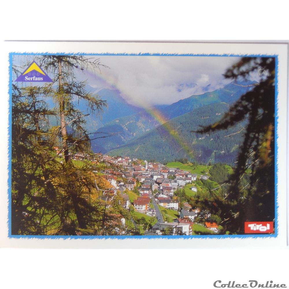 carte postale europe lorraine cp autriche tirol serfaus