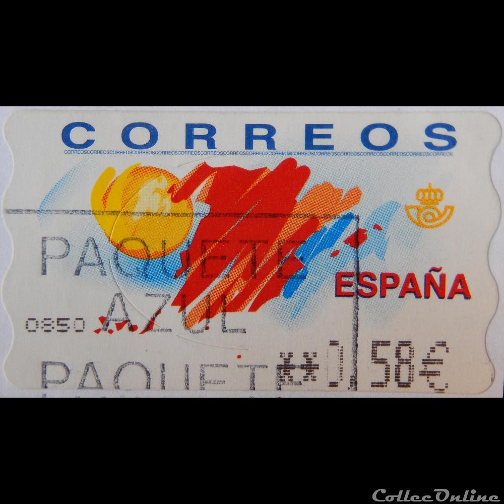 Espagne DI0049A carte de l'Espagne et soleil de 0.52 à 0.58€ de 2001 3 timbre europe espagne di0049a carte de espagne et soleil de 0 52 a 0 58 de 2001