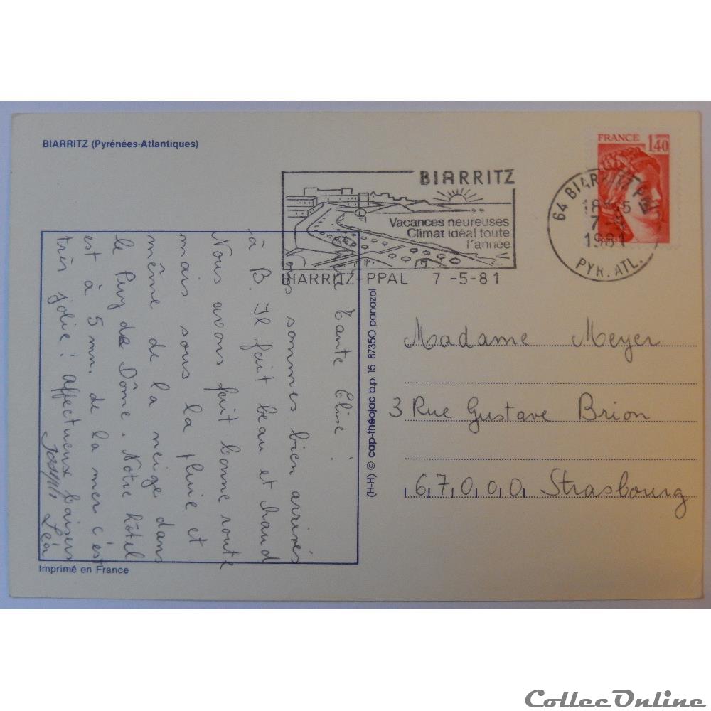 CP des Pyrénées-Atlantiques, Biarritz carte postale france aquitaine cp des pyrenees atlantiques biarritz