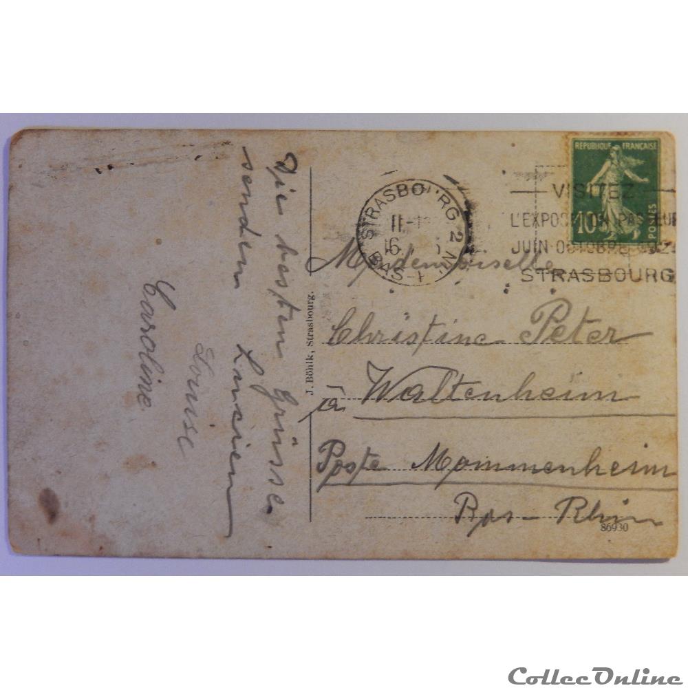 carte postale france alsace cpa de strasbourg bas rhin