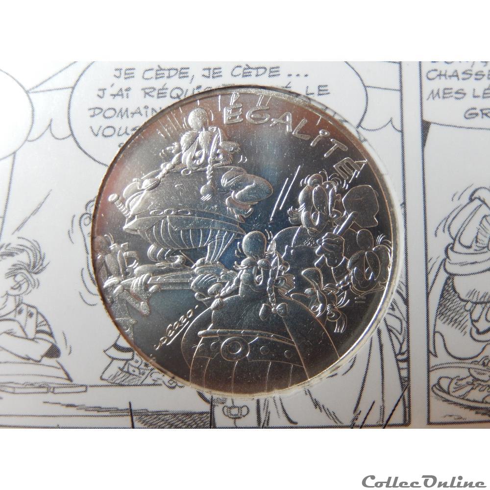 10 euros, Astérix et l'égalité Groupe 2015 monnaie france moderne 10 euros asterix et egalite groupe 2015