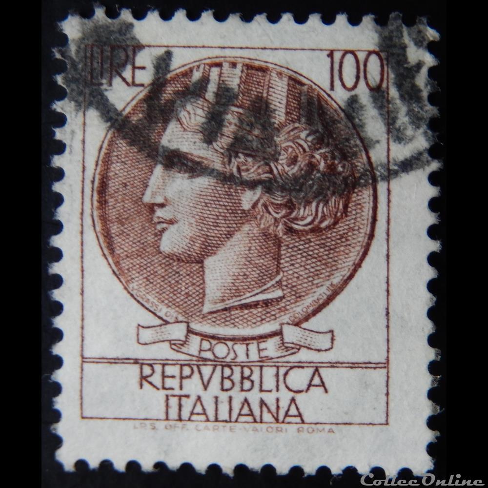 timbre europe italie 00802 piece de syracuse 100 lires de 1959