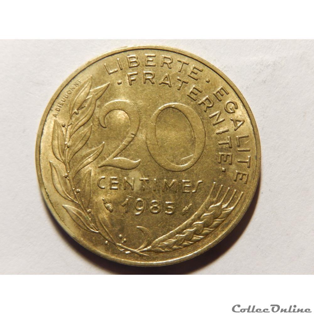 20 centimes Marianne 1985 monnaie france moderne 20 centimes marianne 1985