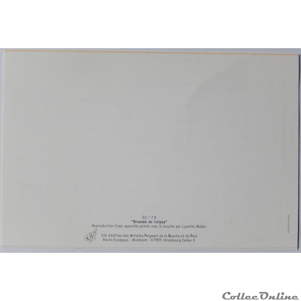 carte postale languedoc roussillon cp peinture tulipes