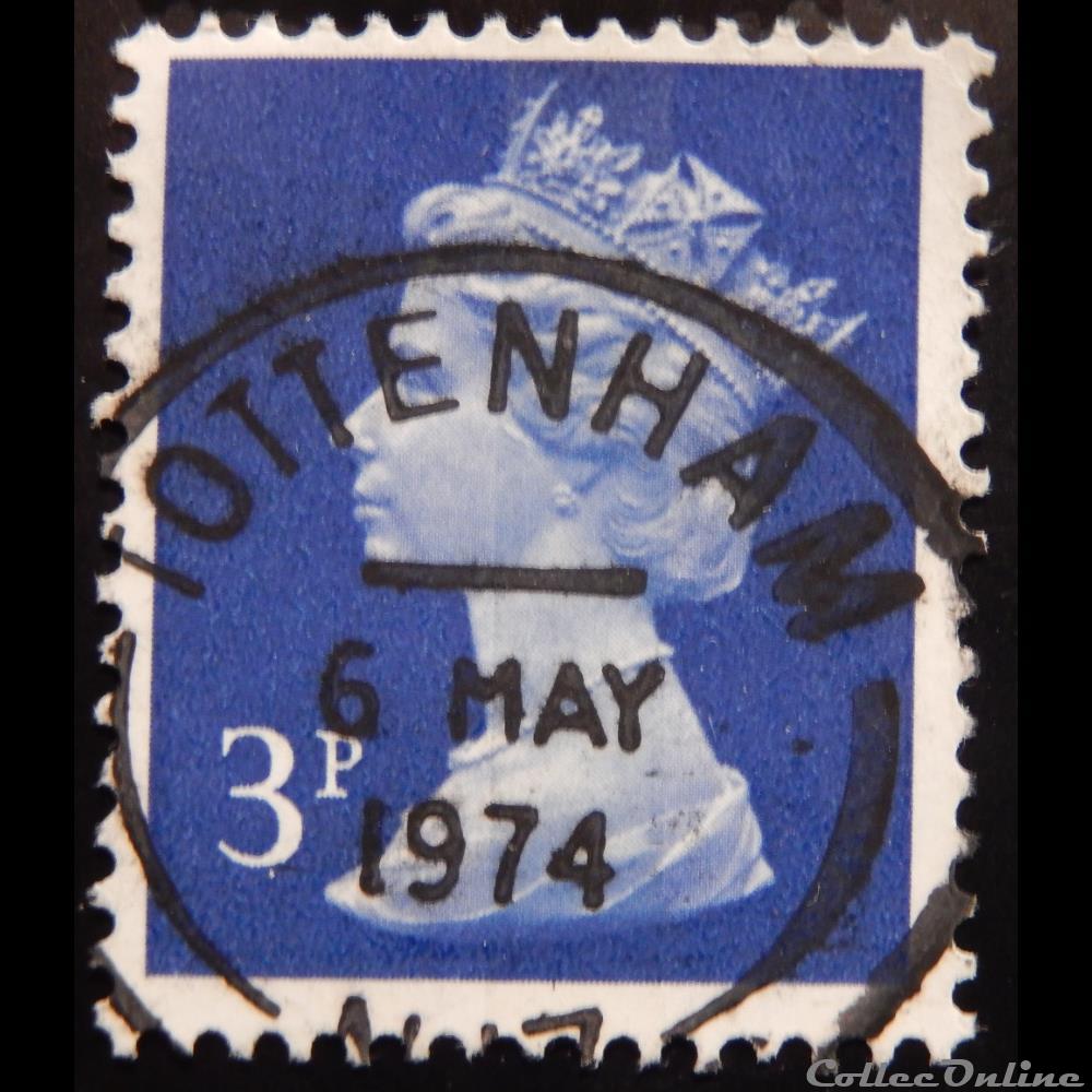 Royaume-Uni 00610 reine Elisabeth II 3p de 1971 timbre europe royaume uni 00610 reine elisabeth ii 3p de 1971