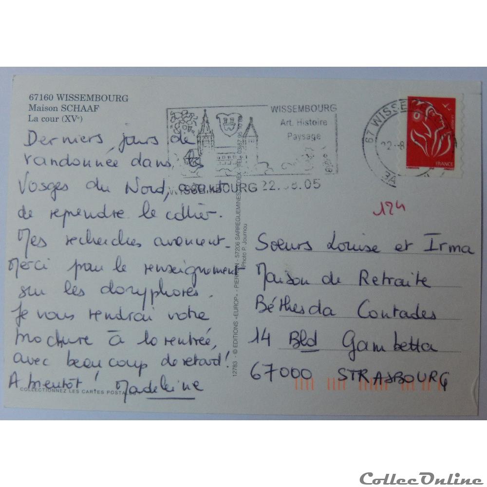 CP du Bas-Rhin, Wissembourg carte postale france alsace cp du bas rhin wissembourg
